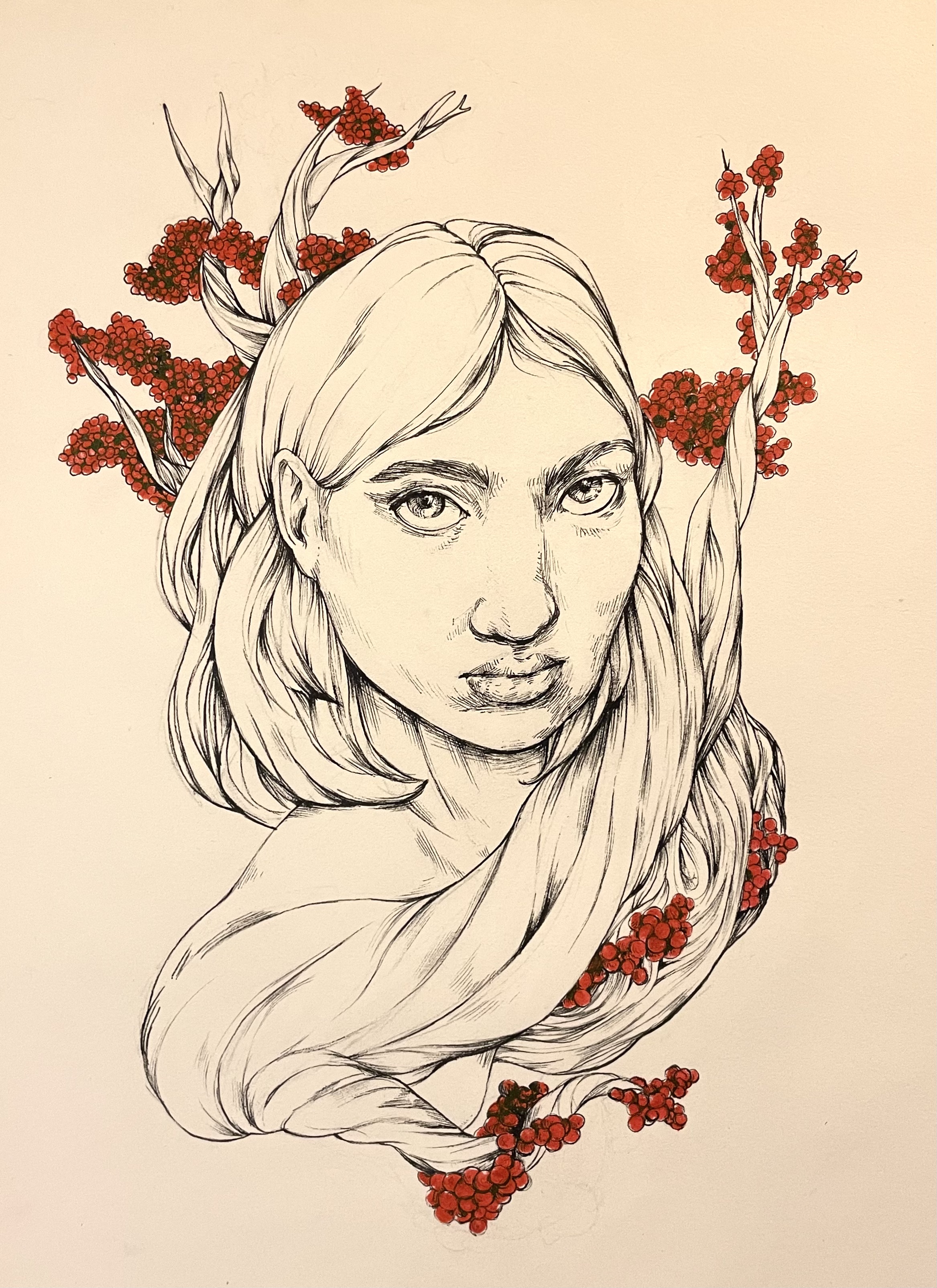 oz - from the earth we come. Pen and Ink on Paper